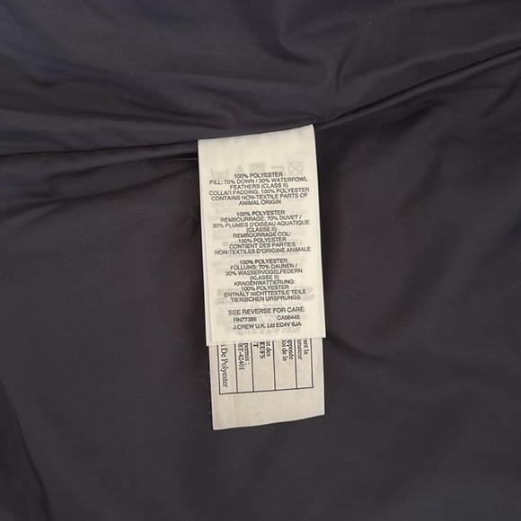 J.Crew Grey Excursion Quilted Down Vest - Picture 6 of 7